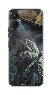 Силиконовый чехол Awog "Тени стрекоз" для Tecno Spark 9 Pro