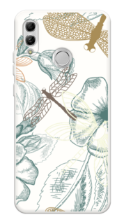 Чехол Awog на Huawei P Smart 2019/Honor 10 Lite "Тени стрекоз"