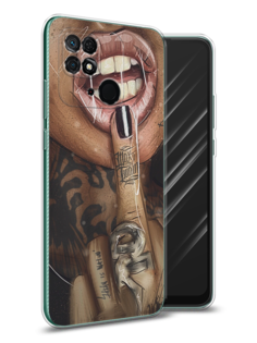 Чехол Awog на Xiaomi Redmi 10C "Девушка с татуировками"