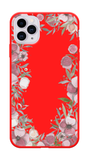 Чехол Awog на Apple iPhone 11 Pro / Айфон 11 Pro "Розовая цветочная рамка"