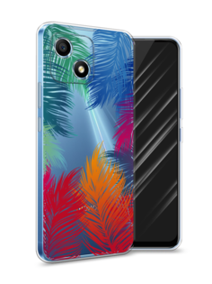 Чехол Awog на Honor Play 30 "Рамка из перьев"