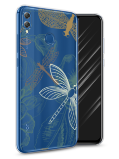 Чехол Awog на Honor 8X "Тени стрекоз"