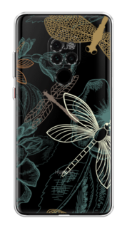 Чехол Awog на Huawei Mate 20 "Тени стрекоз"