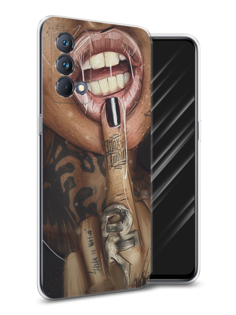 Чехол Awog на Realme GT Master Edition "Девушка с татуировками"
