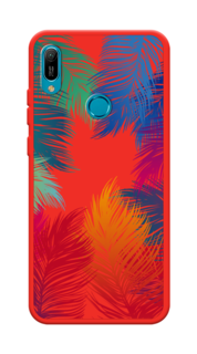 Чехол Awog на Huawei Y6 2019/Honor 8a/8a Pro/Y6s "Рамка из перьев"