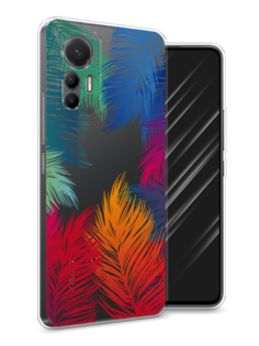 Чехол Awog на Xiaomi 12 Lite "Рамка из перьев"