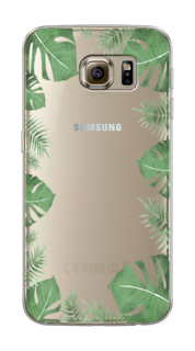 Чехол Awog на Samsung Galaxy S6 "Листья папоротника рамка"