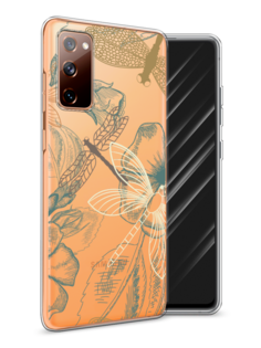 Чехол Awog на Samsung Galaxy S20 FE / Самсунг S20 FE "Тени стрекоз"