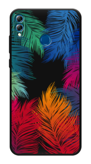 Чехол Awog на Honor 8X "Рамка из перьев"