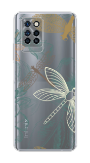 Чехол Awog на Infinix Note 10 Pro "Тени стрекоз"