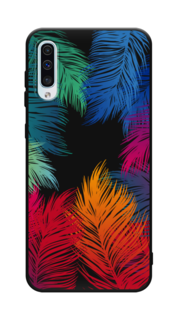 Чехол Awog на Samsung Galaxy A50/A30S "Рамка из перьев"