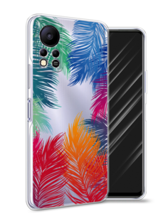Чехол Awog на Infinix HOT 11S NFC "Рамка из перьев"