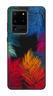 Чехол Awog на Samsung Galaxy S20 Ultra "Рамка из перьев"