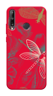 Чехол Awog на Huawei P40 lite E/Honor 9C "Тени стрекоз"