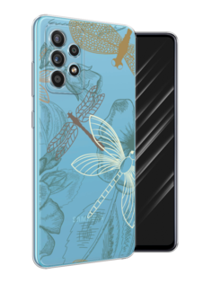 Чехол Awog на Samsung Galaxy A52s / Самсунг A52s "Тени стрекоз"