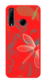 Чехол Awog на Honor 10i/20 lite 2019/P Smart Plus 2019 "Тени стрекоз"