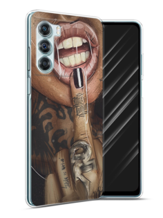 Чехол Awog на Motorola Moto Edge S30 "Девушка с татуировками"