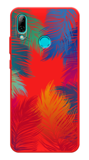 Чехол Awog на Huawei P Smart 2019/Honor 10 Lite "Рамка из перьев"