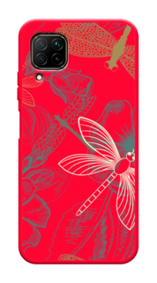 Чехол Awog на Huawei P40 lite/Nova 6 SE/Nova 7i "Тени стрекоз"