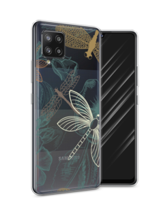 Чехол Awog на Samsung Galaxy A42 / Самсунг A42 "Тени стрекоз"