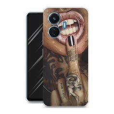 Чехол Awog на Vivo T1 44W "Девушка с татуировками"