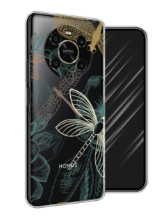 Чехол Awog на Honor X9 4G/Magic4 Lite 4G "Тени стрекоз"