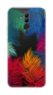 Чехол Awog на Huawei Mate 20 Lite "Рамка из перьев"