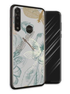 Чехол Awog на Motorola Moto G Power 2020 "Тени стрекоз"