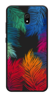 Чехол Awog на Xiaomi Redmi 8A "Рамка из перьев"