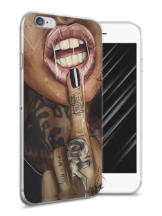Чехол Awog на Apple iPhone 6S / Айфон 6S "Девушка с татуировками"