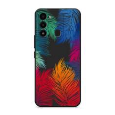 Чехол Awog "Рамка из перьев" на Tecno Spark 9 / Техно Спарк 9