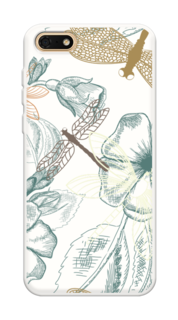 Чехол Awog на Honor 7A/Y5 Prime 2018/Y5 2018 "Тени стрекоз"