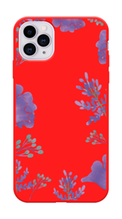 Чехол Awog на Apple iPhone 11 Pro / Айфон 11 Pro "Сиреневая цветочная рамка"