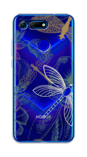 Чехол Awog на Honor V20 (View 20) "Тени стрекоз"