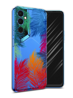 Чехол Awog на Tecno Pova Neo 2 / Техно Пова Нео 2 "Рамка из перьев"