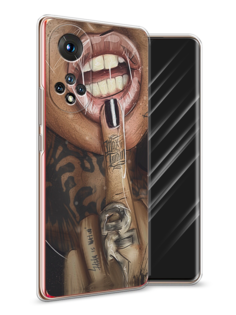 Чехол Awog на Honor 50 "Девушка с татуировками"