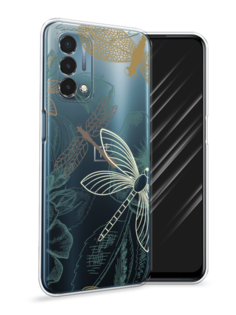 Чехол Awog на OnePlus Nord N200 5G / ВанПлас Nord N200 5G "Тени стрекоз"