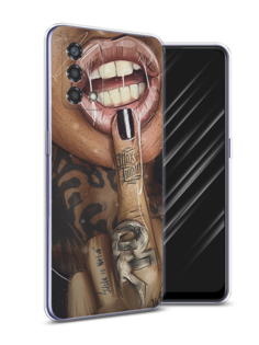 Чехол Awog на Oppo Reno 6 Lite "Девушка с татуировками"
