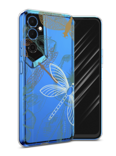 Чехол Awog на Tecno Pova Neo 2 / Техно Пова Нео 2 "Тени стрекоз"