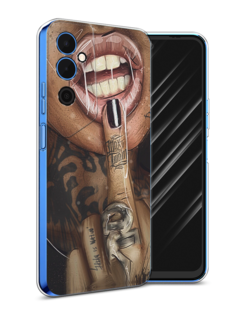 Чехол Awog на Tecno Pova Neo 2 / Техно Пова Нео 2 "Девушка с татуировками"