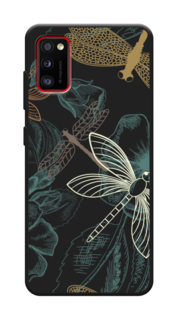 Чехол Awog на Samsung Galaxy A41 / Самсунг A41 "Тени стрекоз"