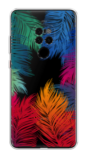 Чехол Awog на Huawei Mate 20 "Рамка из перьев"