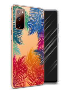 Чехол Awog на Samsung Galaxy S20 FE / Самсунг S20 FE "Рамка из перьев"