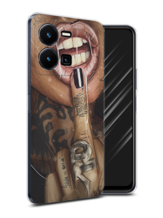 Чехол Awog на Vivo Y35 4G / Виво Y35 4G "Девушка с татуировками"