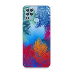 Чехол Awog на Infinix Hot 11 G37 "Рамка из перьев"