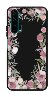 Чехол Awog на Honor 20 Pro "Розовая цветочная рамка"