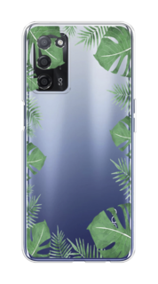 Чехол Awog на Oppo A55 5G "Листья папоротника рамка"