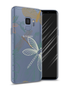 Чехол Awog на Samsung Galaxy S9 "Тени стрекоз"