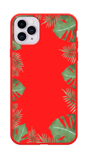 Чехол Awog на Apple iPhone 11 Pro Max / Айфон 11 Pro Max "Листья папоротника рамка"