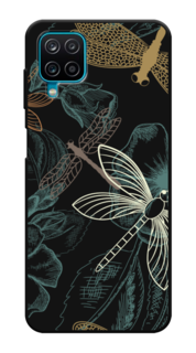 Чехол Awog на Samsung Galaxy A12 / Самсунг A12 "Тени стрекоз"